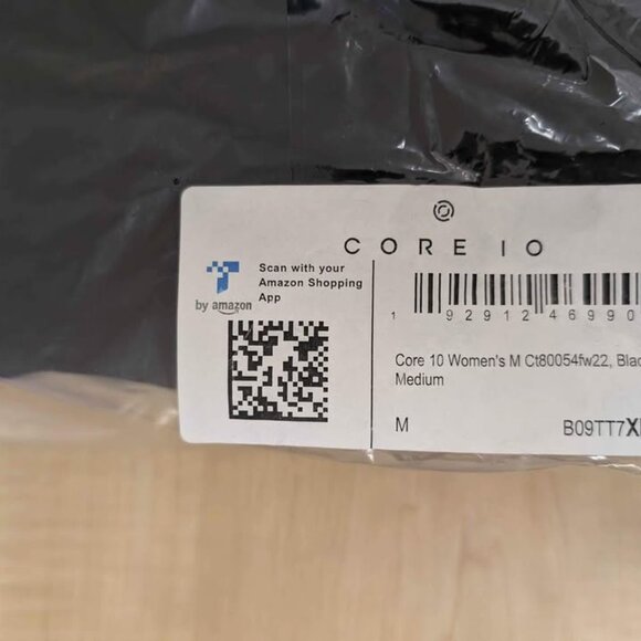 Core 10 Women's Medium Black Quilted Bomber Cropped Jacket Insulated Puffer Coat - Picture 3 of 5